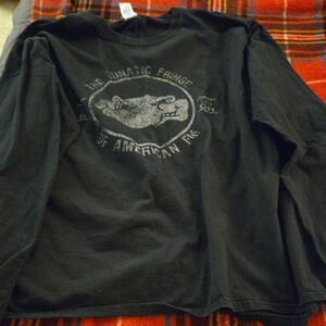 Black Graphic Long Sleeve Shirt